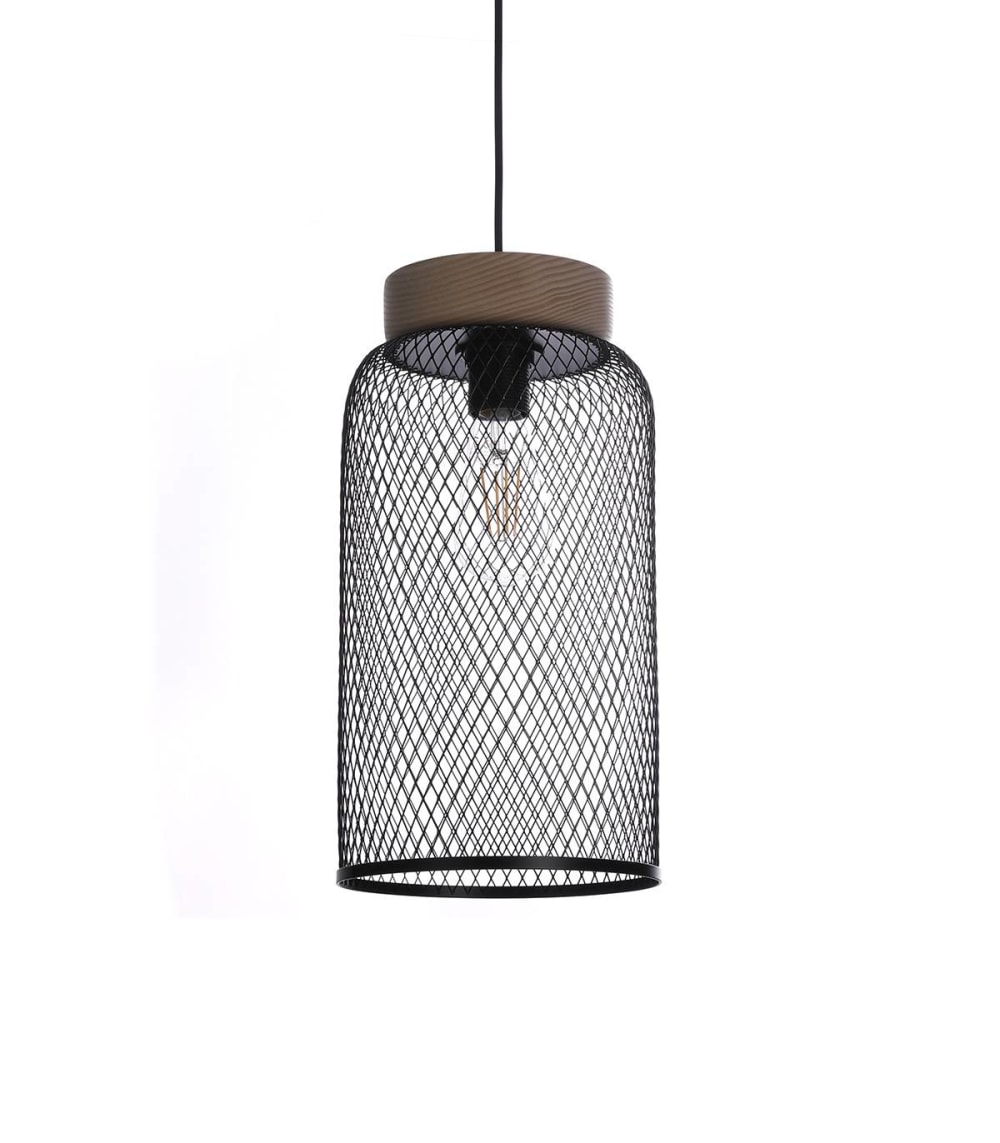 Suspension en bois / liège noir, d. Cm