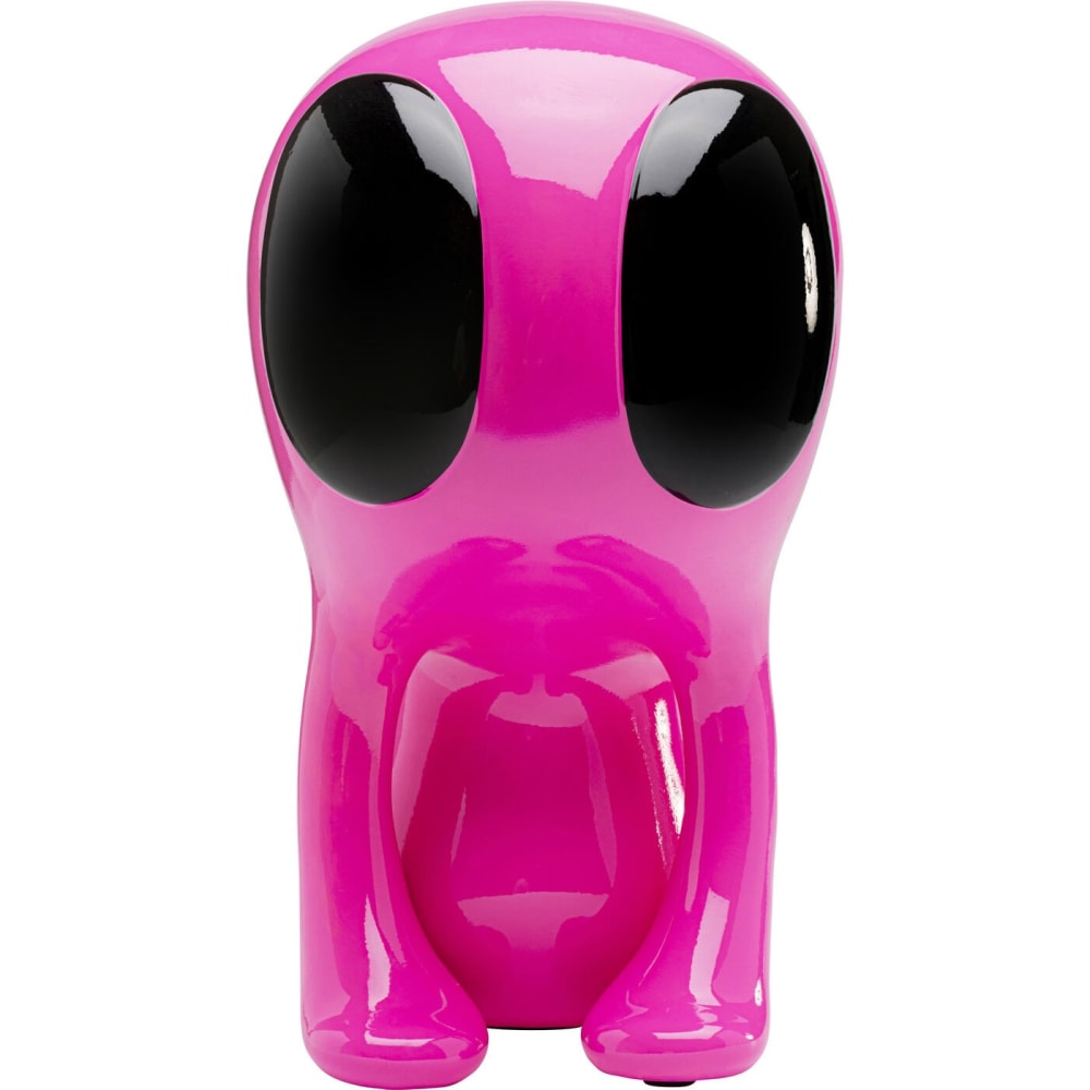 Statuette alien en polyrésine rose h40