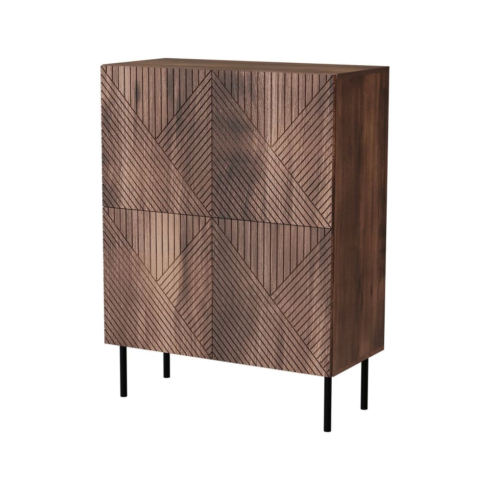 Buffet noyer noble 118x40x89h cm
