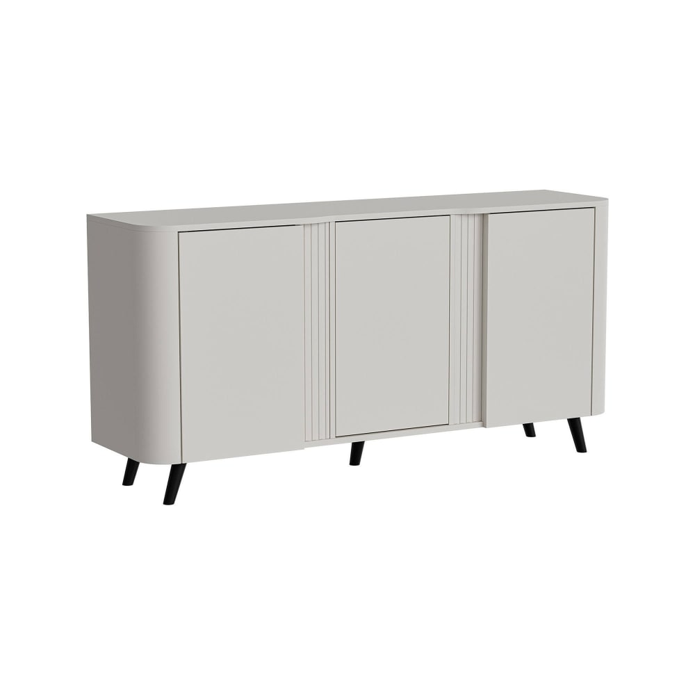 Buffet en bois beige 151x42x70 cm