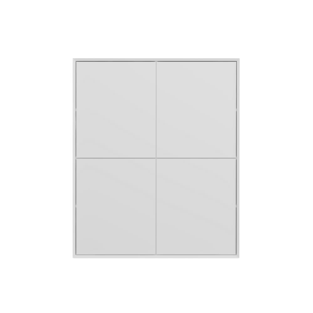 Buffet haut 4 portes L100 cm - Blanc