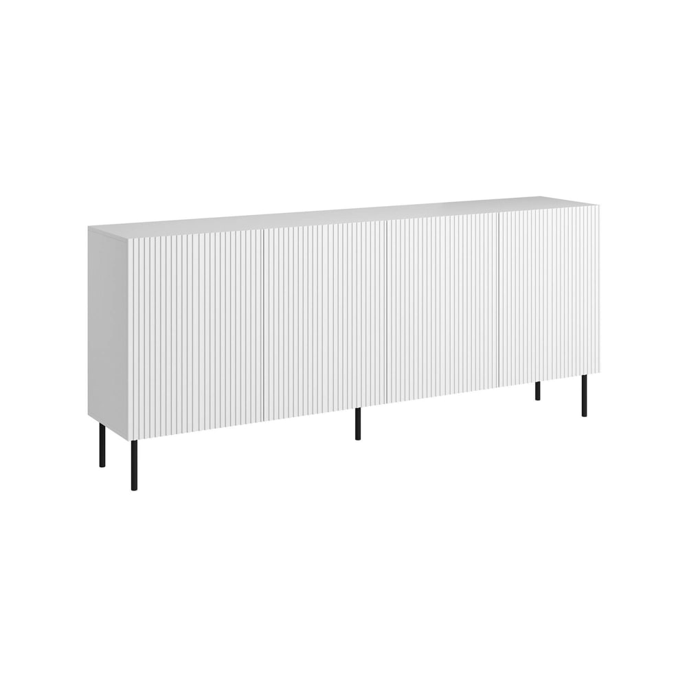 Buffet en bois blanc noble 200x42x82h cm