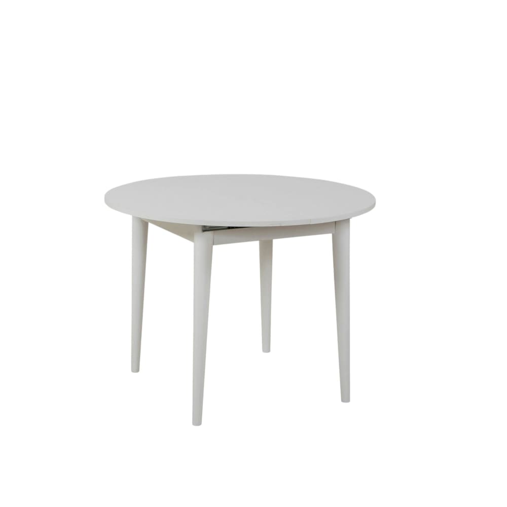 Table ronde extensible blanche 4/6 personnes