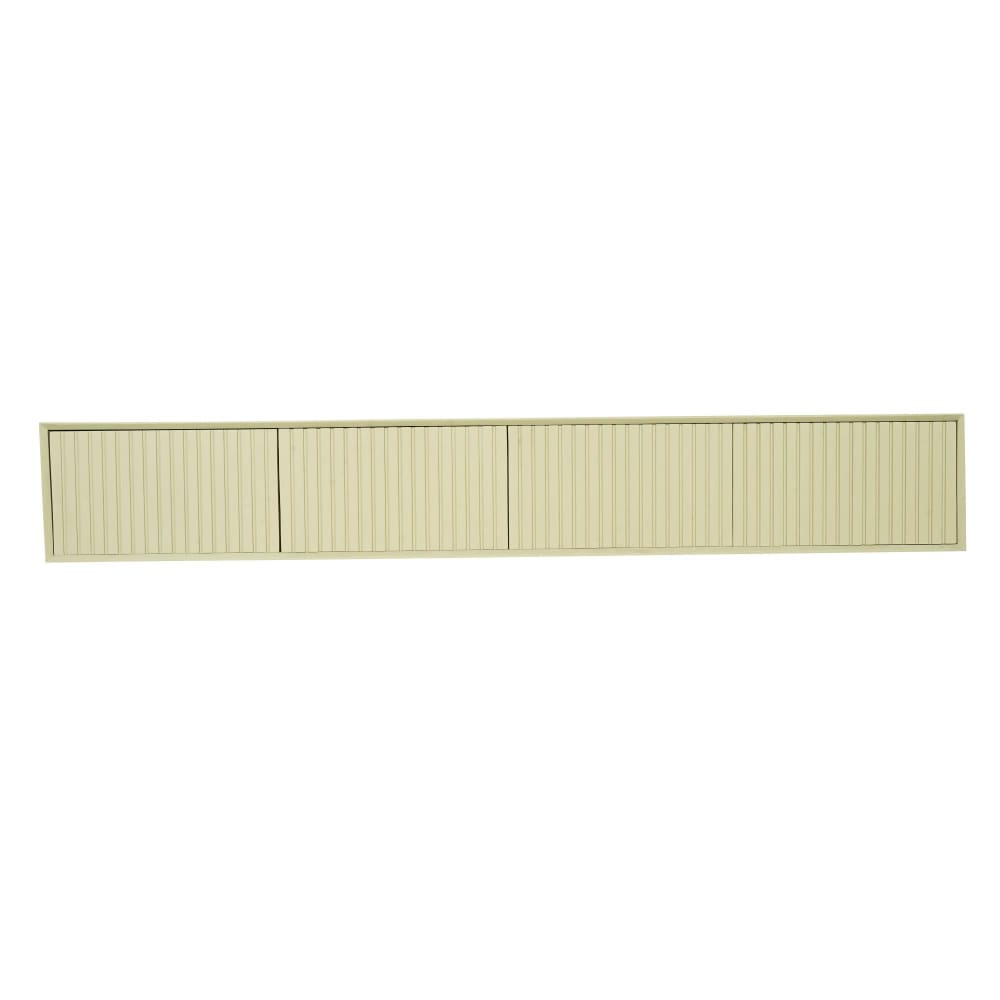 Meuble TV suspendu beige 200 cm 4 portes