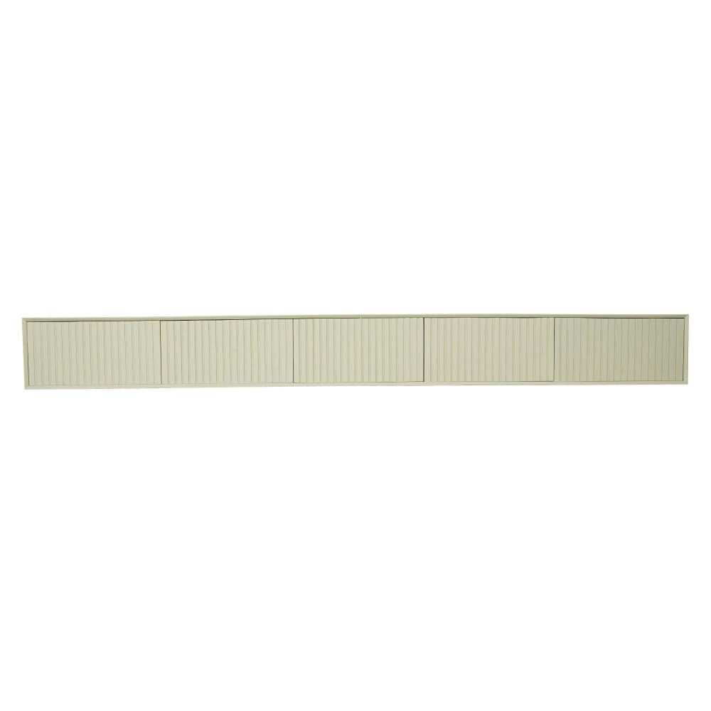 Meuble TV suspendu beige 250 cm 5 portes