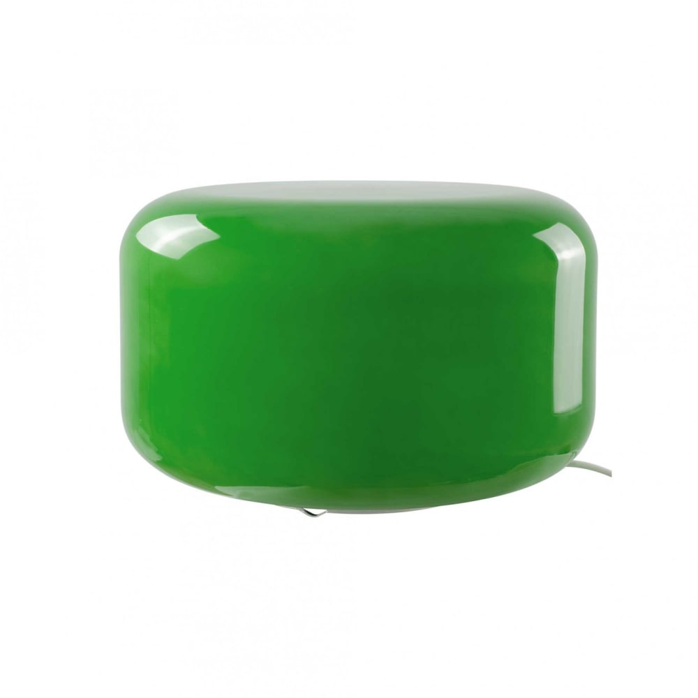 Lampe à poser en verre vert