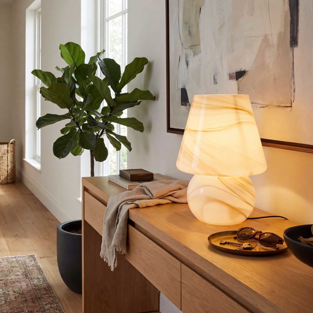 Lampe à poser en verre — vue 3