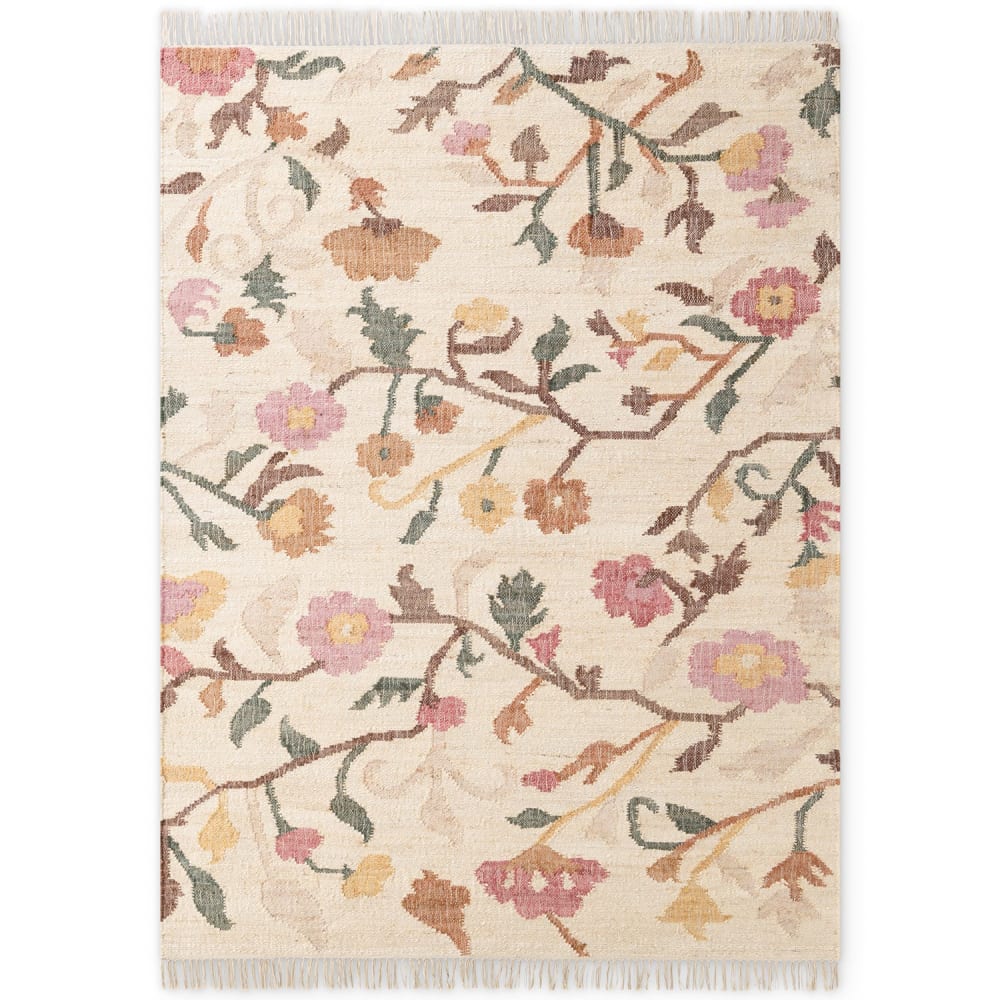 Tapis Kilim Jute à Franges SUZAN 120x170cm