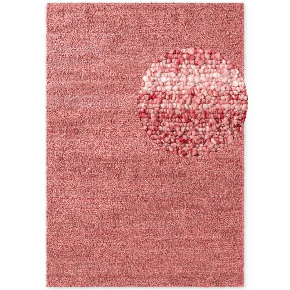 Tapis Bouclés à poils courts Rose 120x170cm