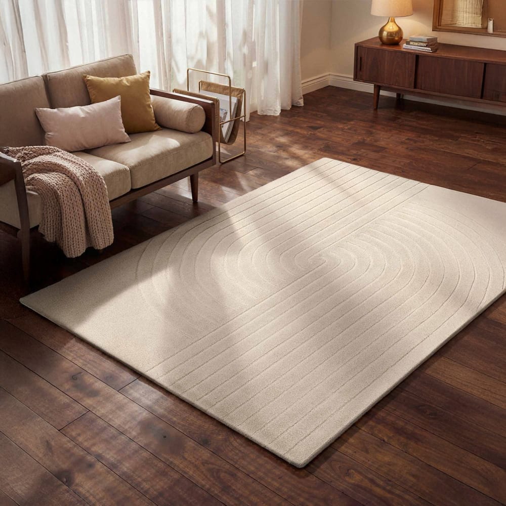 Tapis en laine tuftée main crème 200x300cm — vue 3