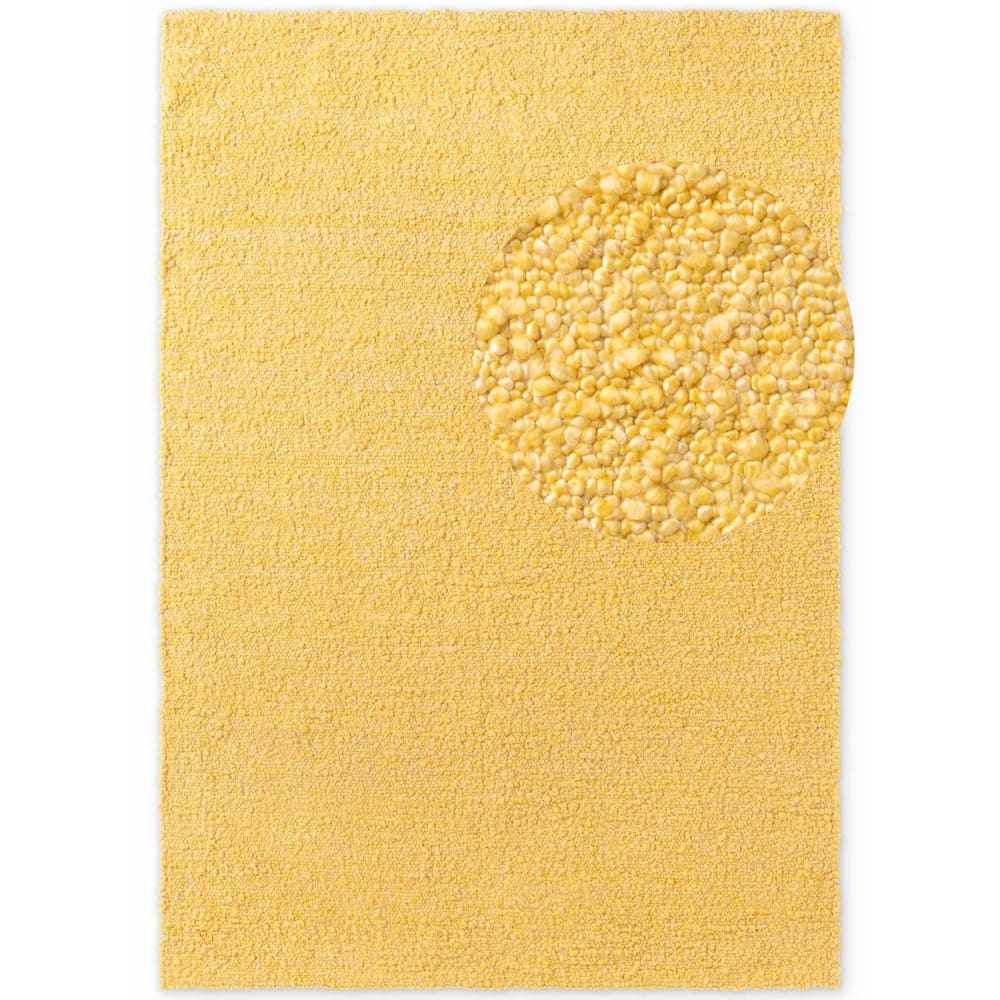 Tapis Bouclés à poils courts Jaune 160x230cm
