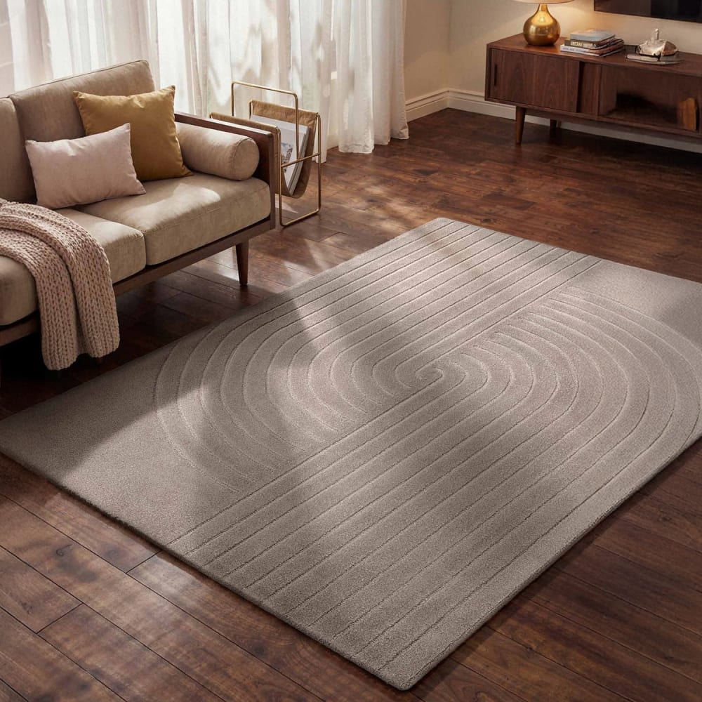 Tapis en laine tuftée main gris 80x150cm — vue 3