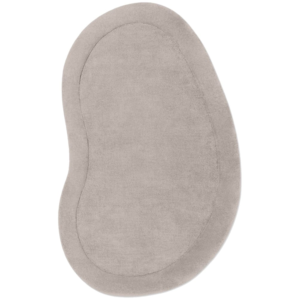 Tapis en laine de forme organique tufté main Gris 125x200cm