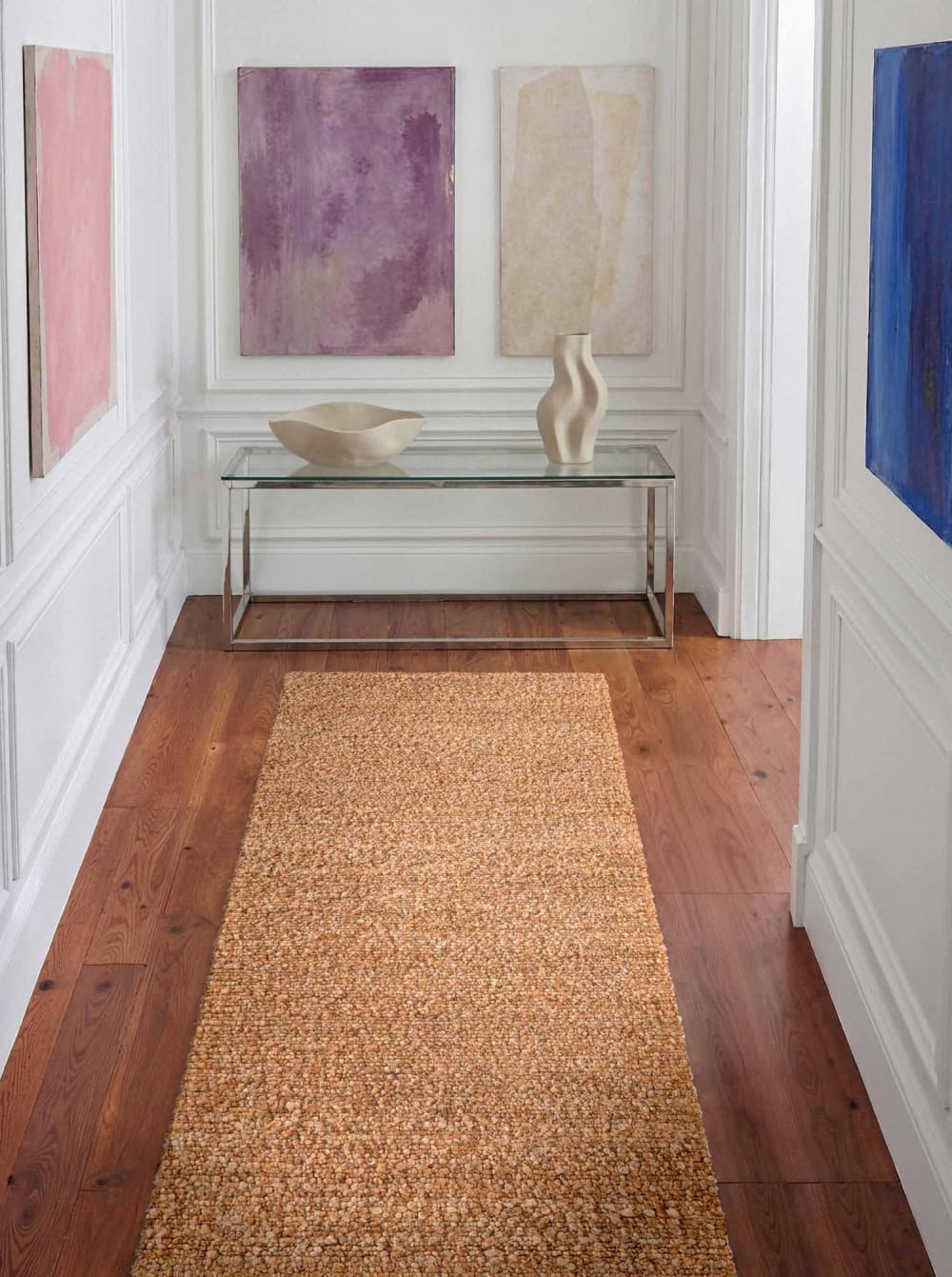 Tapis bouclés à poils courts beige 160x230cm — vue 4