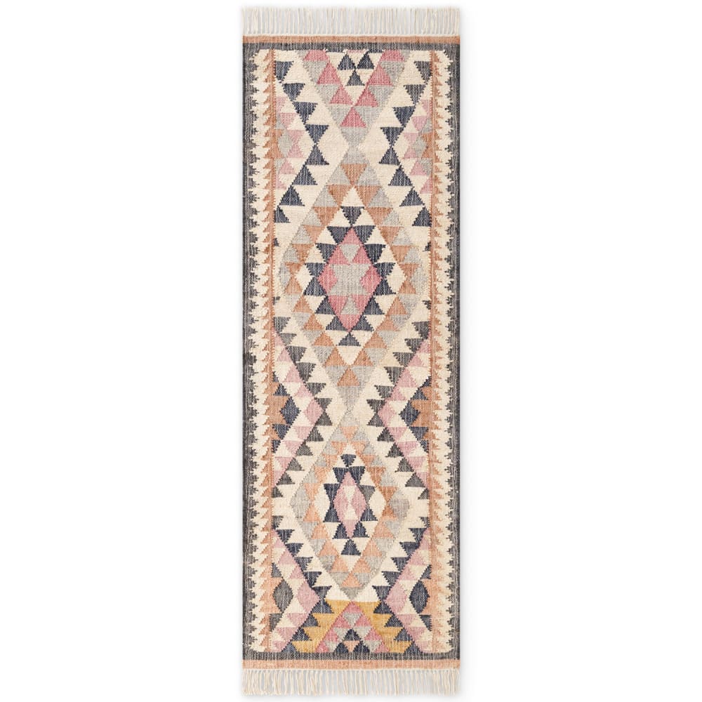 Tapis Kilim Jute à Franges SHANA 80x200cm