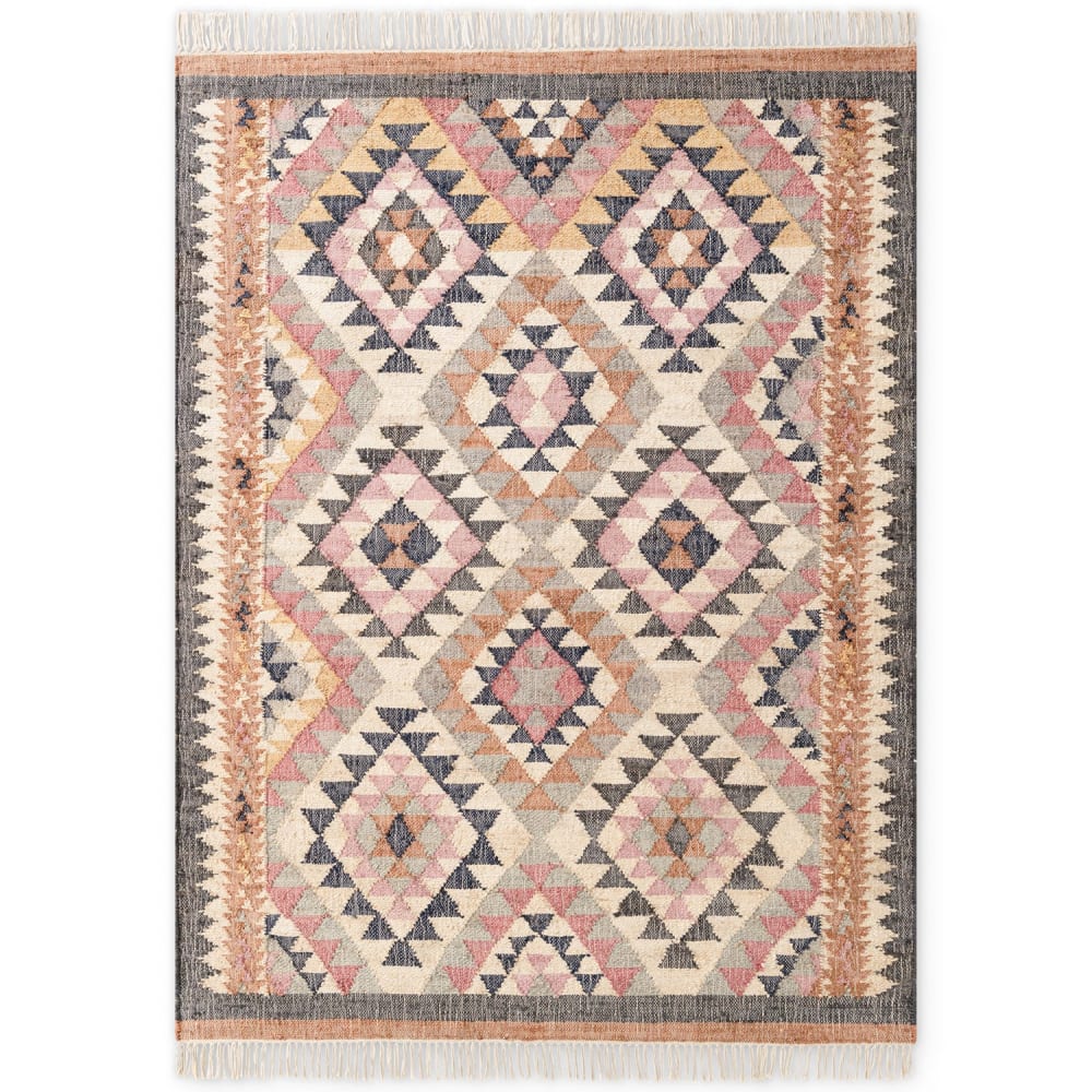 Tapis Kilim Jute à Franges SHANA 120x170cm