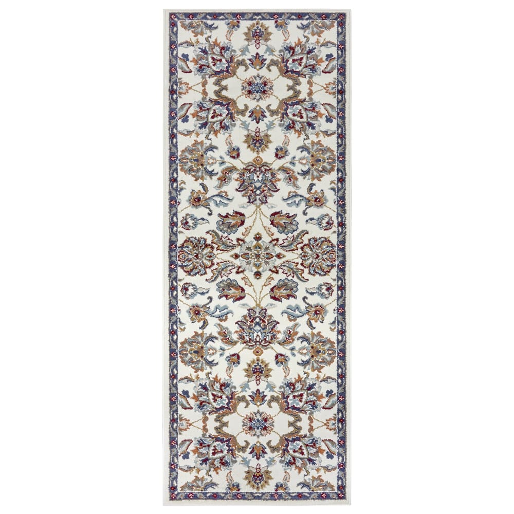 Tapis Persan aux motifs Fleuris Crème 57x90cm