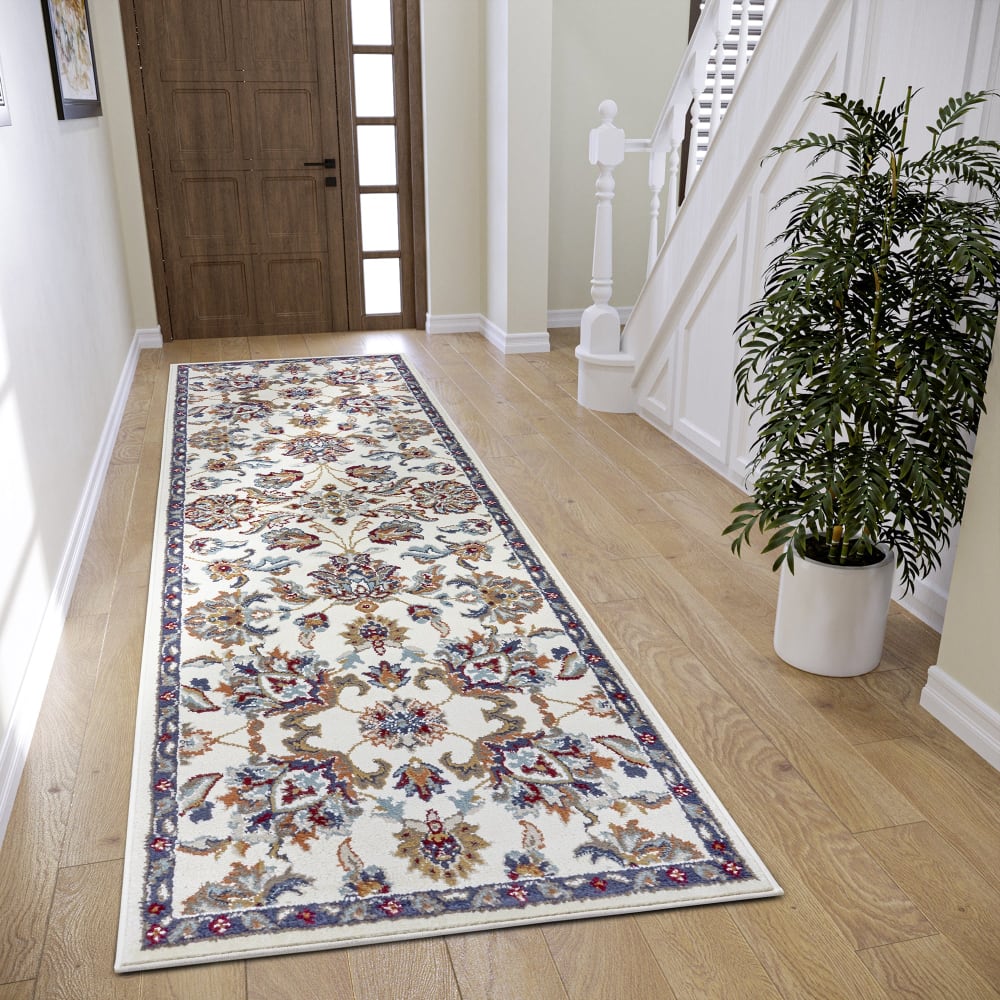 Tapis Persan aux motifs Fleuris Crème 57x90cm — vue 3