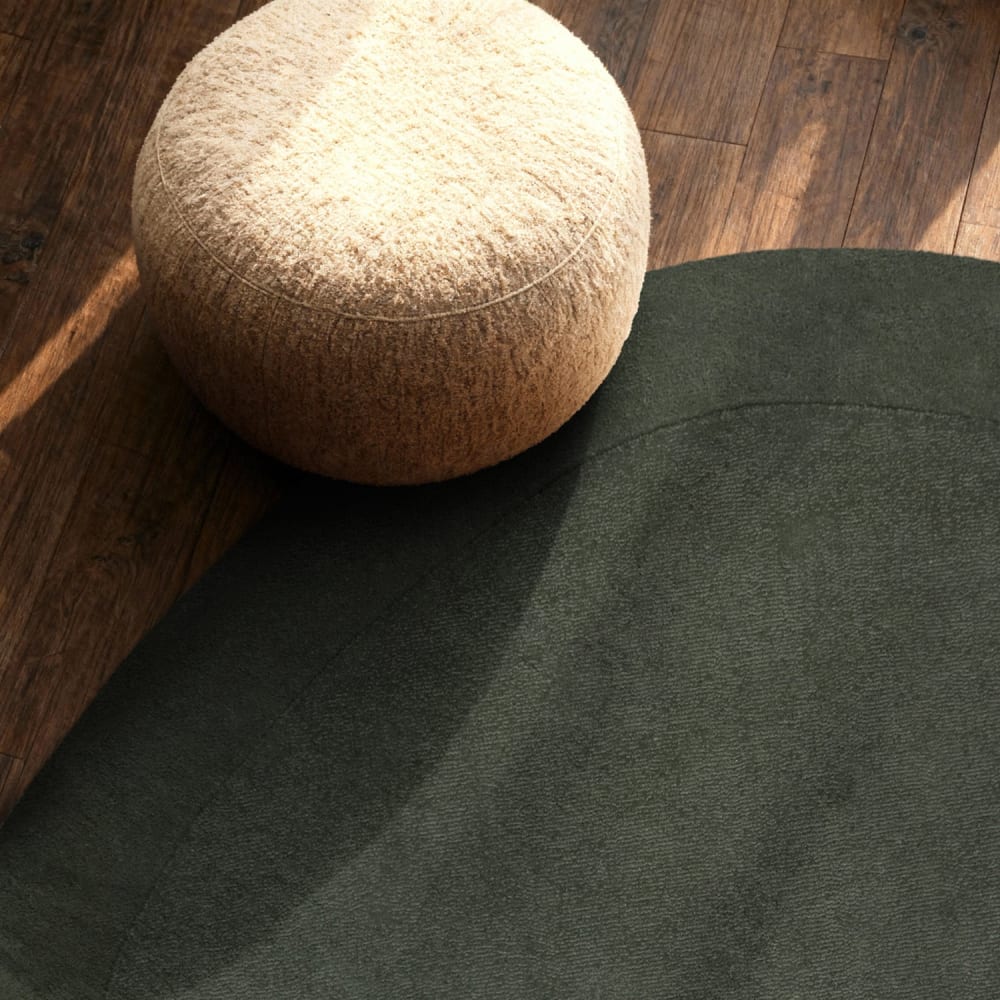 Tapis en laine rond organique tufté main vert - villeroy & boch 160cm — vue 4