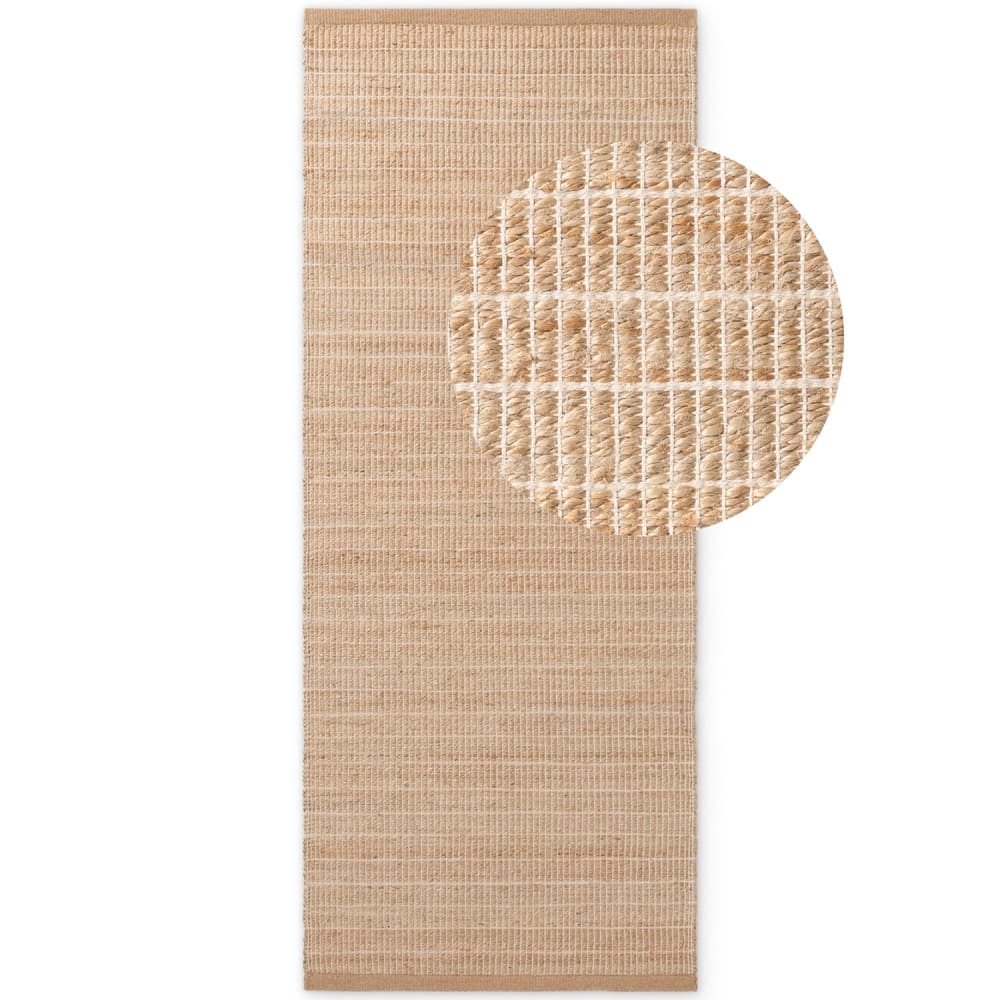 Tapis en Jute Structuré Fait Main - Villeroy & Boch 80x300cm
