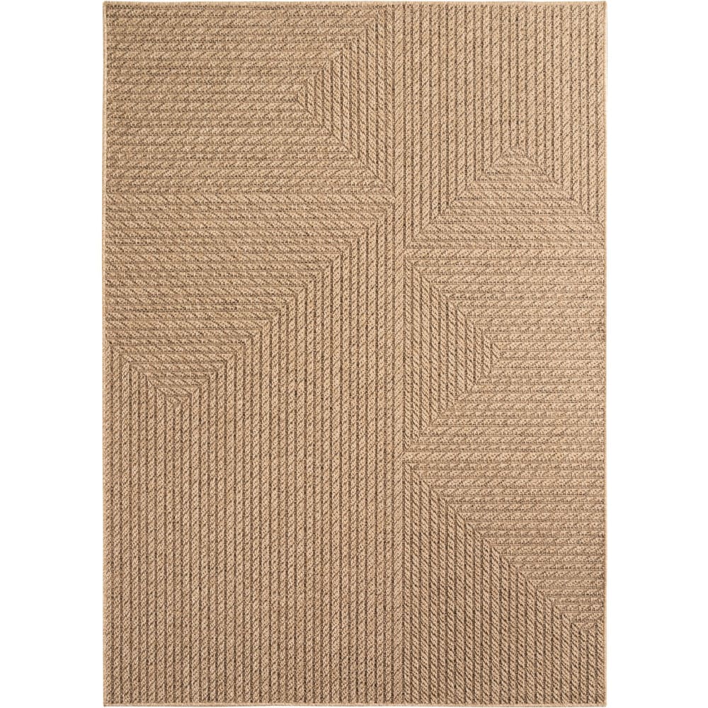 Tapis aspect jute à motifs géométrique 80x150cm