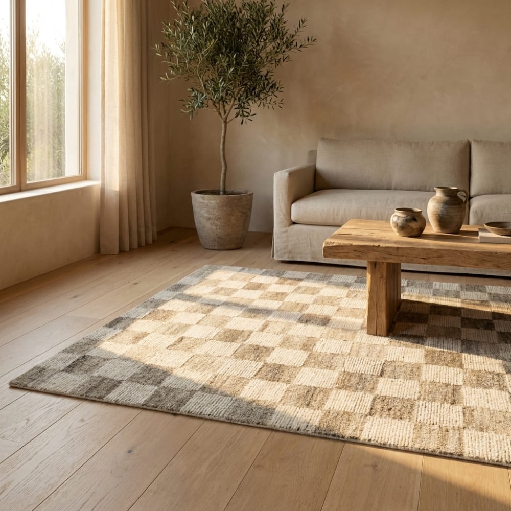 Tapis fait main en laine amber 160x230cm — vue 3