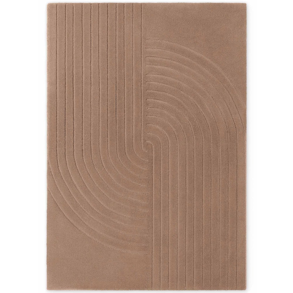 Tapis en laine tuftée main Beige 200x300cm