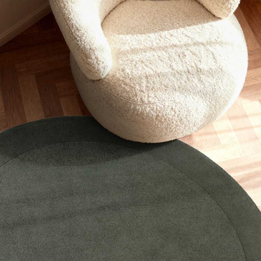 Tapis rond en laine tufté main vert - villeroy & boch 150cm — vue 4