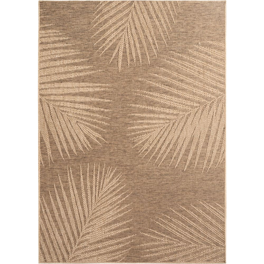 Tapis Aspect jute à motifs palmier 200x290cm