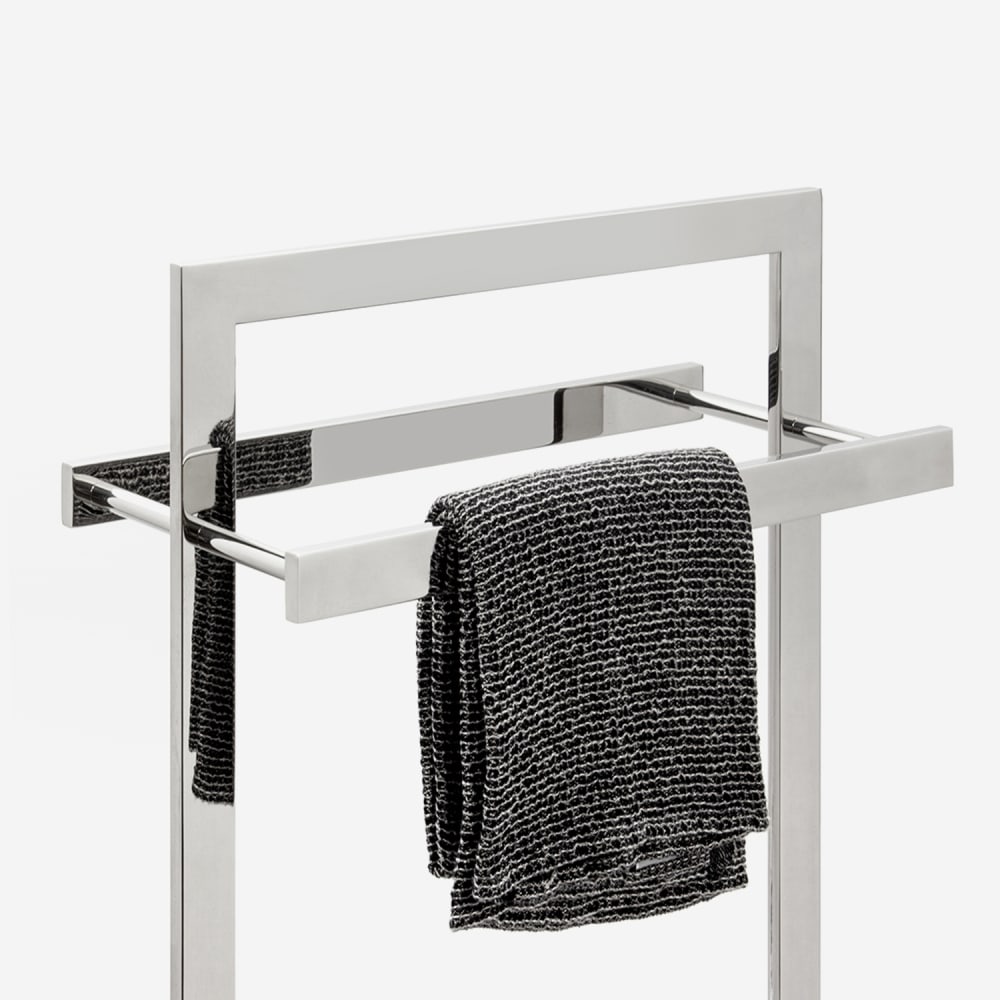 Porte-serviettes inox - double