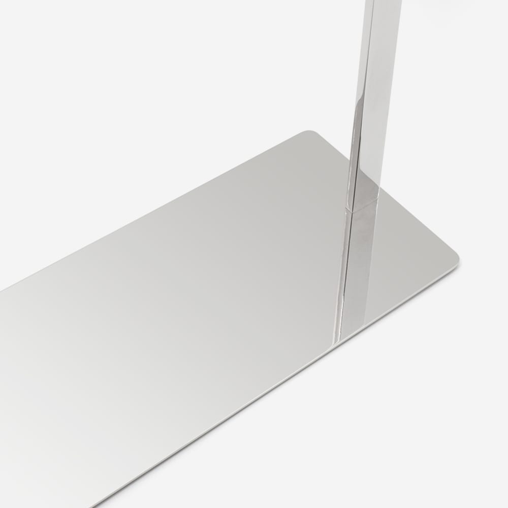 Porte-serviettes inox double compact