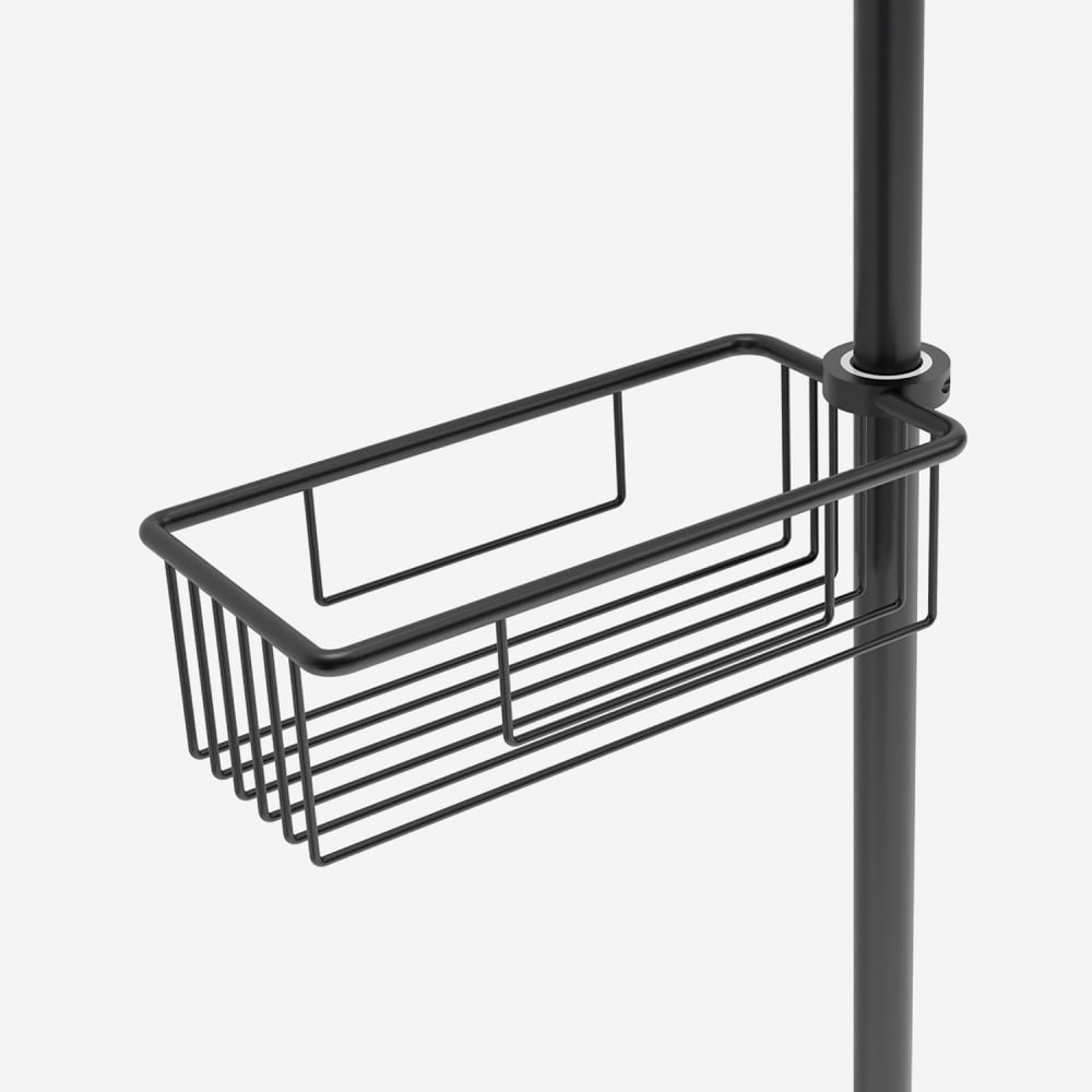 Panier de douche en inox noir mat - Maisons du Monde