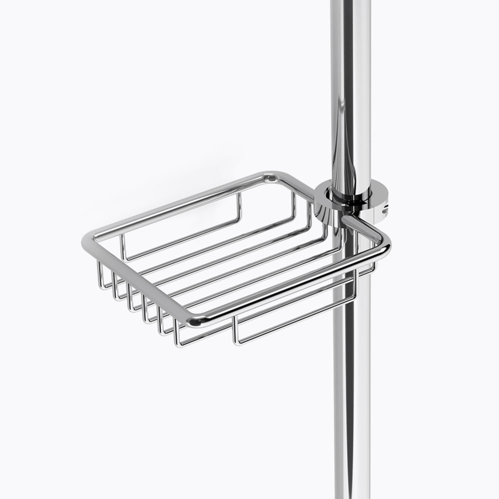 Porte-savon en inox brillant