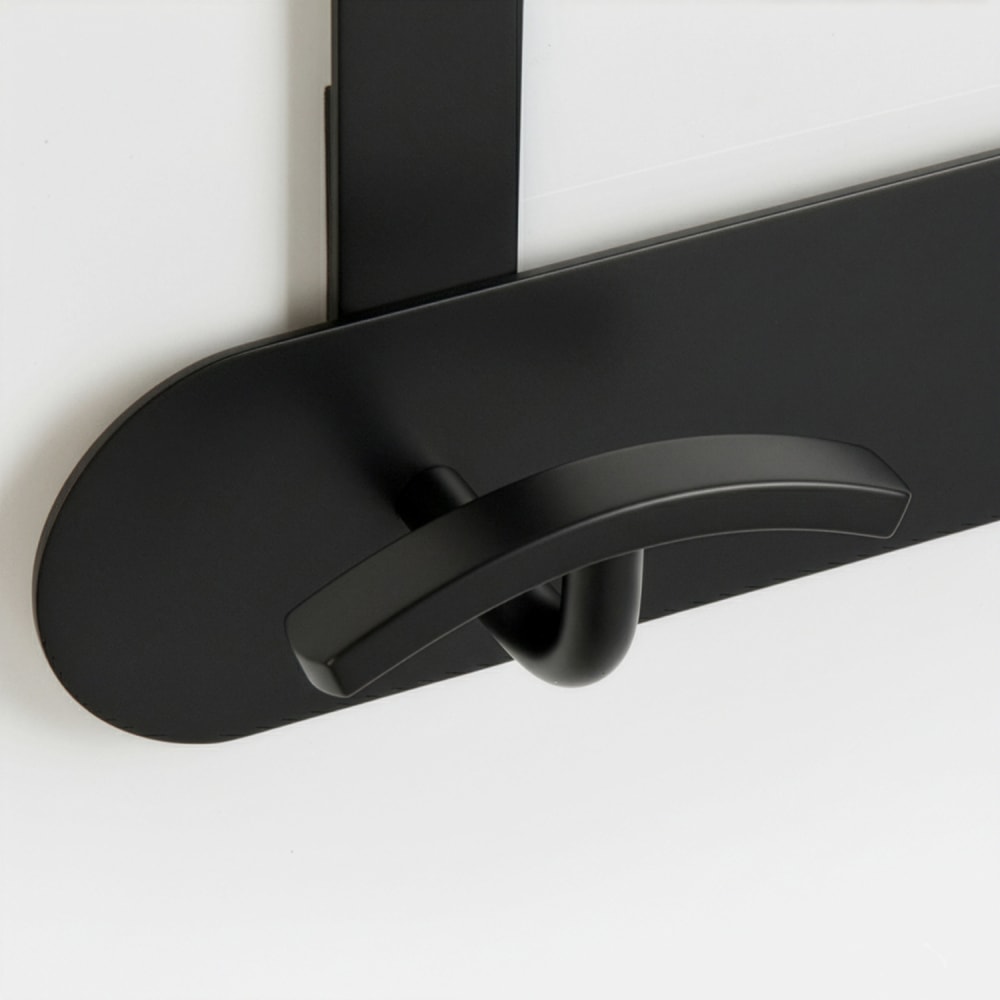 Patère 3 têtes inox overdoor noir mat — vue 4
