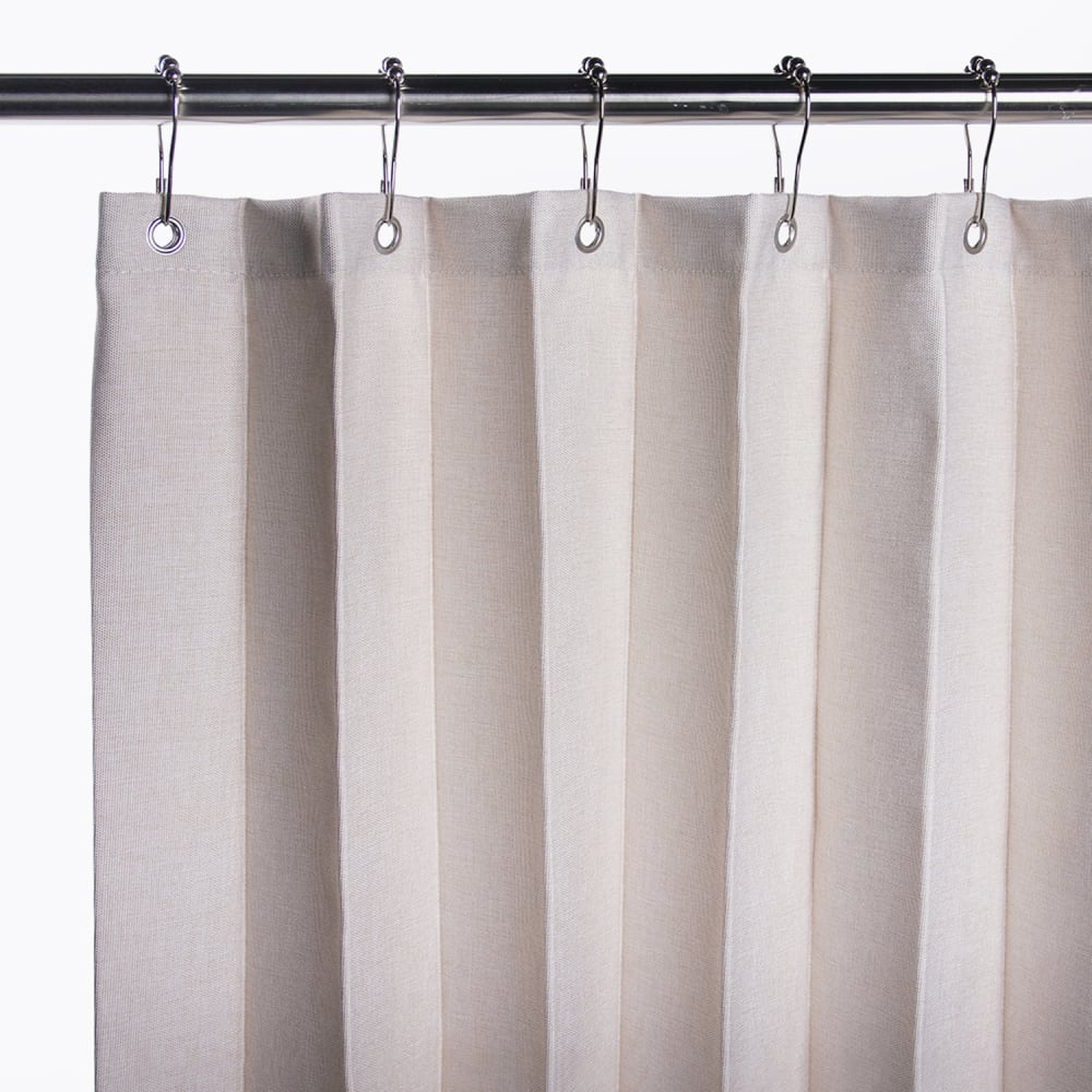 Rideau de douche écru en polyester