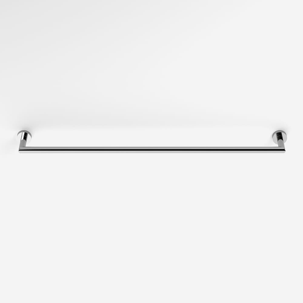 Support mural inox brillant pour serviettes 80 cm