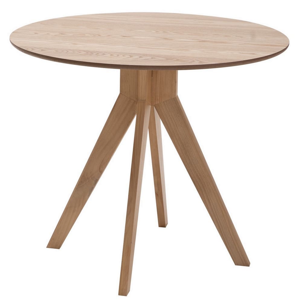 Nordlys Runder Esstisch für 4 Personen aus Holz Braun Holz
