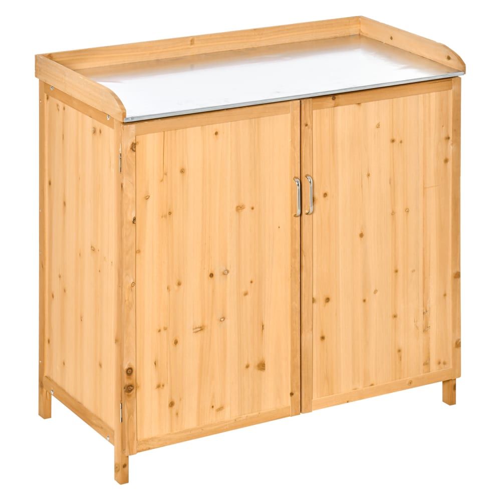 Armoire de jardin double porte bois de cèdre pré-huilé