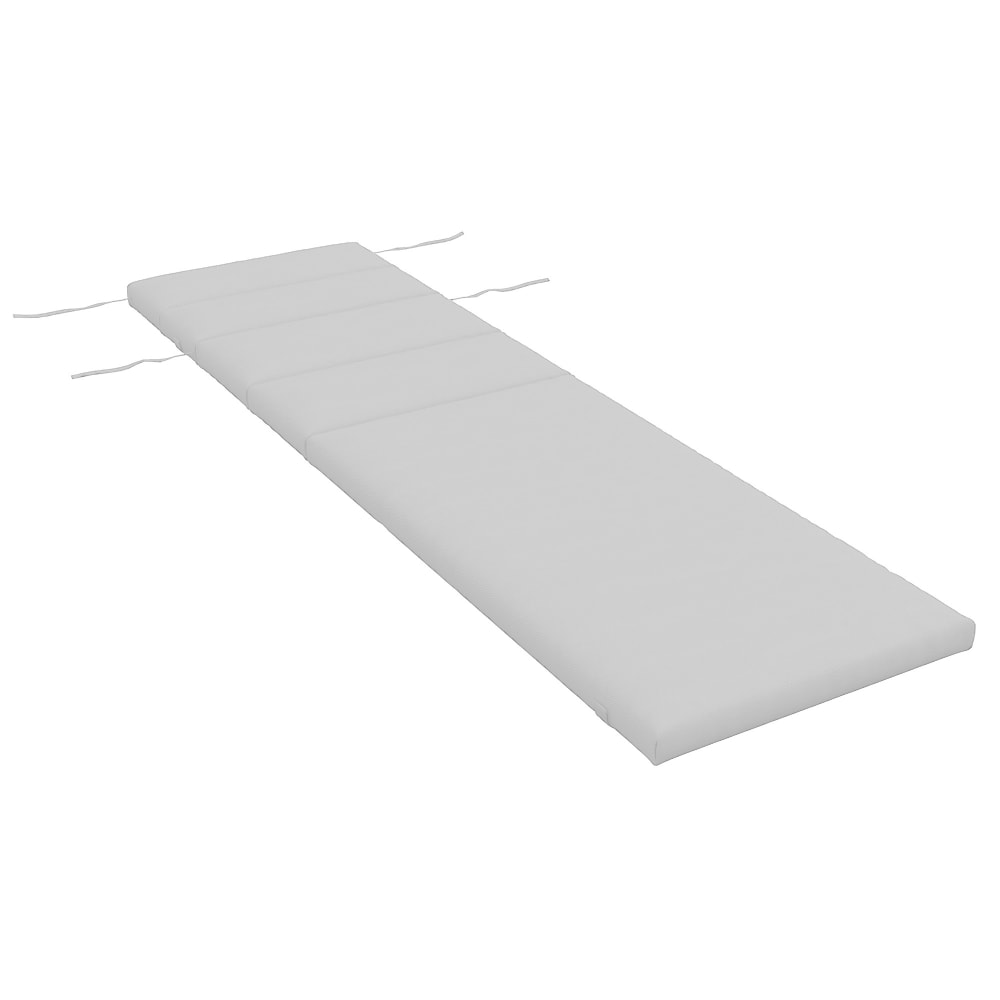 Coussin Bain de Soleil avec appui-tête et liens Polyester gris clair