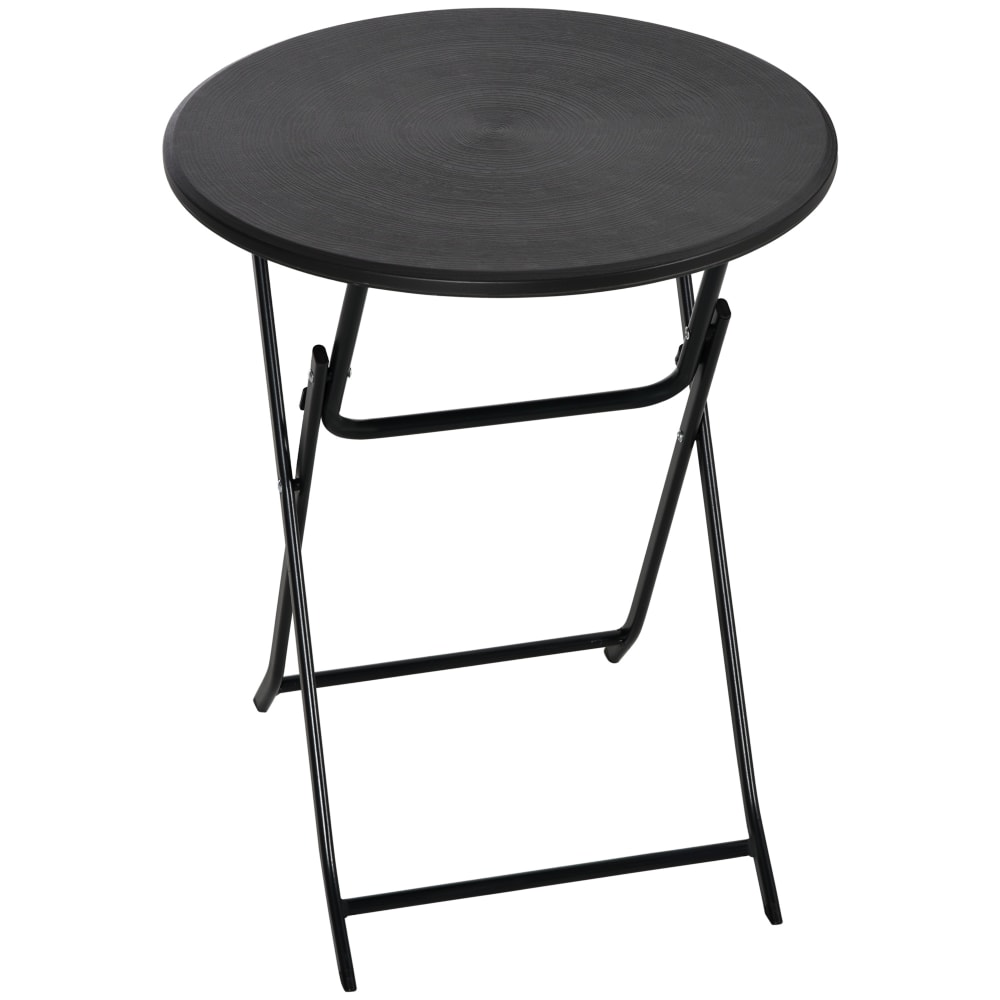 Table basse extérieure pour 2 personnes structure en acier gris foncé