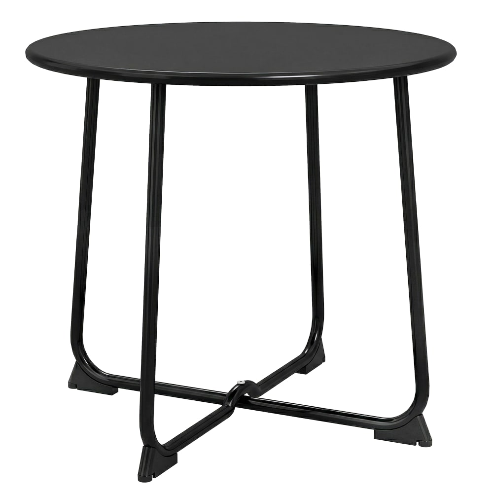 Table basse extérieure pour 2 personnes structure en métal noir