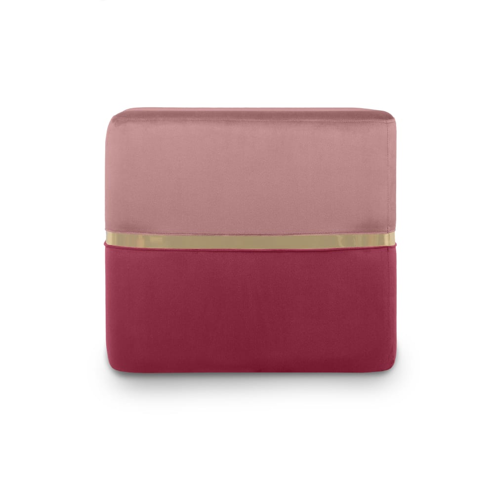 SICAAN Sitzpuff 45 x 50 x 50 cm, Himbeerrosa style modern - Pes - Polyester
