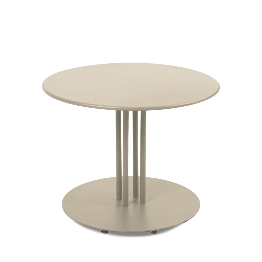 Table basse de jardin crème 50 cm