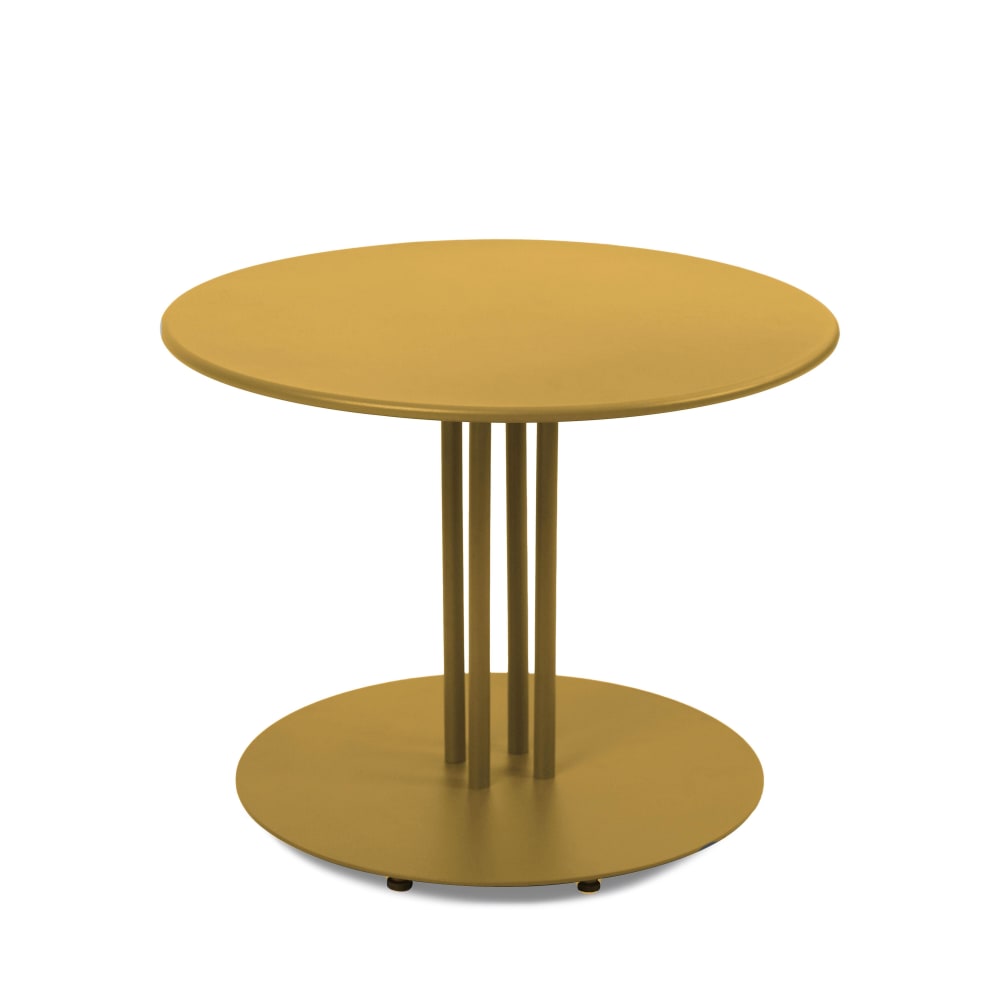 Table basse de jardin jaune 50 cm