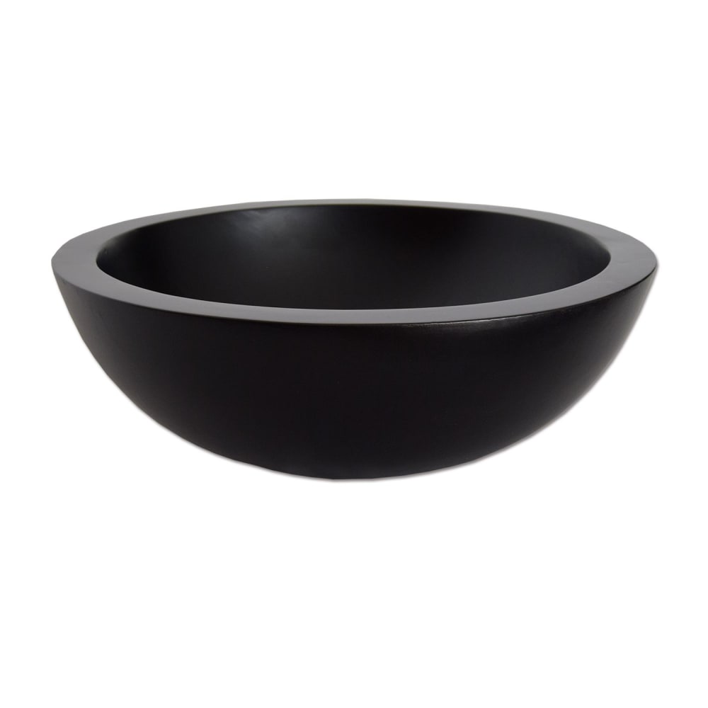 Vasque ronde à poser effet béton noir 40 × 40