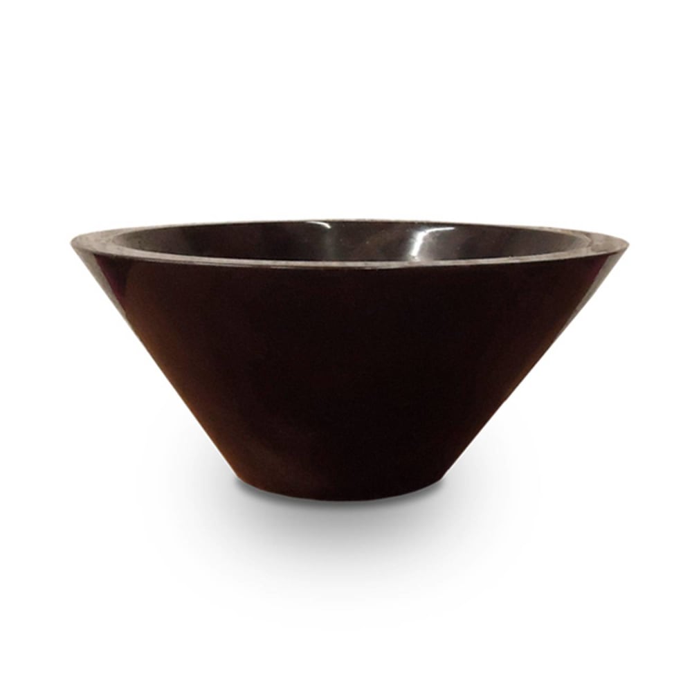 Vasque ronde à poser en marbre noir 40 × 40