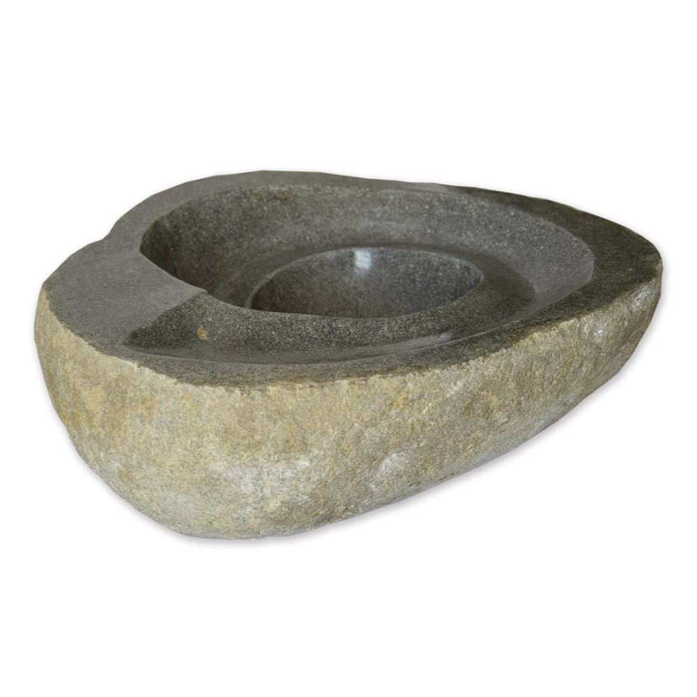 Vasque à poser en pierre de rivière  40 40 × 40