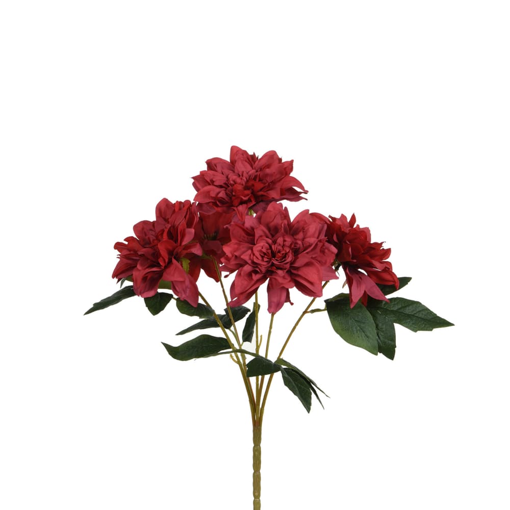 tallo de dalia artificial roja h45