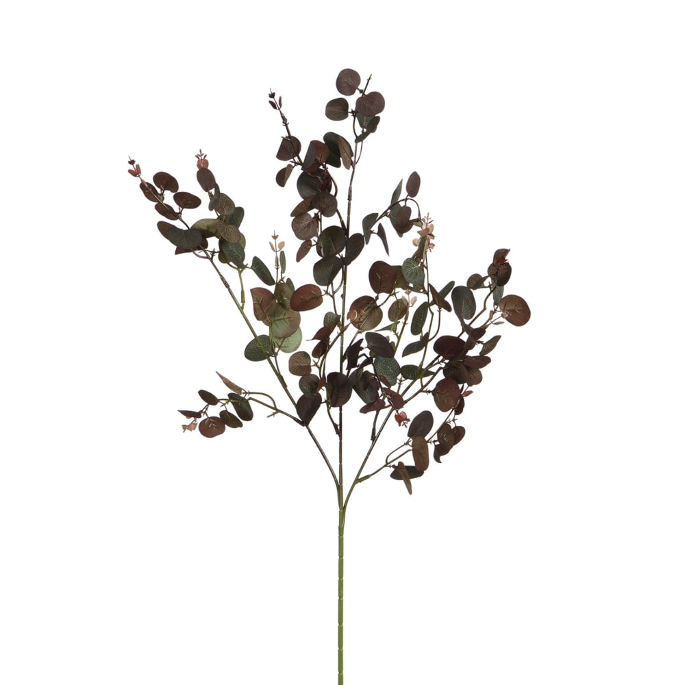 Feuillage d'eucalyptus artificiel marron foncé h80
