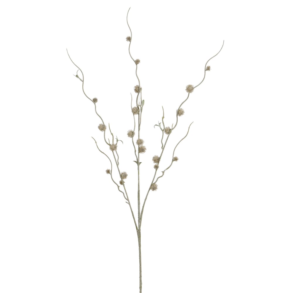 Branche de chardon artificiel beige h88